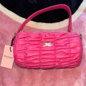 Juicy Couture Hot Pink Ruched Shoulder Bag